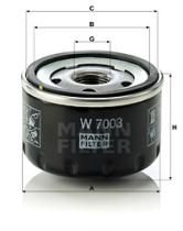 Mann Filter W7003 - FILTRO ACEITE