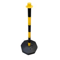 Jbm 53940 - POSTE DE PLÁSTICO PARA CADENA  - AMARILLO/NEGRO