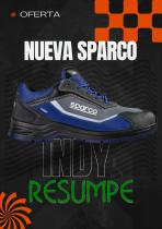 CALZADO DE SEGURIDAD SPARCO 0753740GSAZ - ZAPATO SPARCO INDY S3 TG 40 GR/AZ